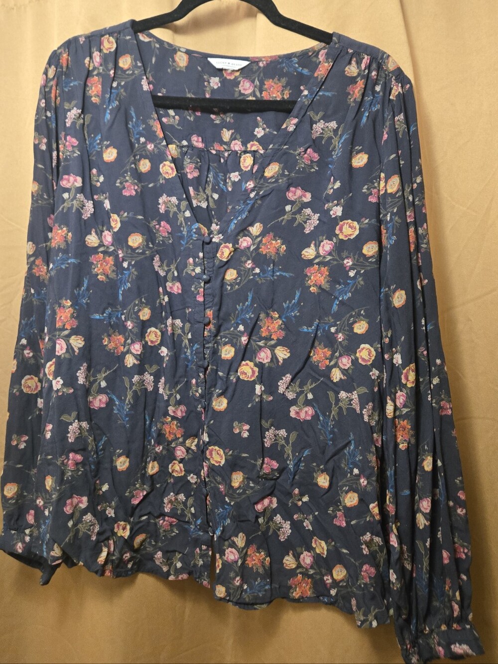 Lucky Brand 2x Floral Top